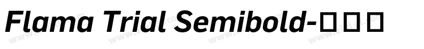 Flama Trial Semibold字体转换